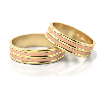 Preview: Stelmach Trauringe Weiss-Gelbgold Gronau 059